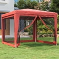 thumbnail image 1 of vidaXL Party Tent Outdoor Canopy Tent Gazebo Marquee with 4 Mesh Sidewalls, 1 of 7