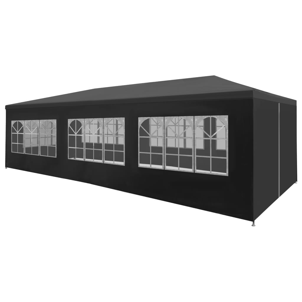 Anthracite Large Outdoor Party Tent with Rust-Resistant Steel Frame