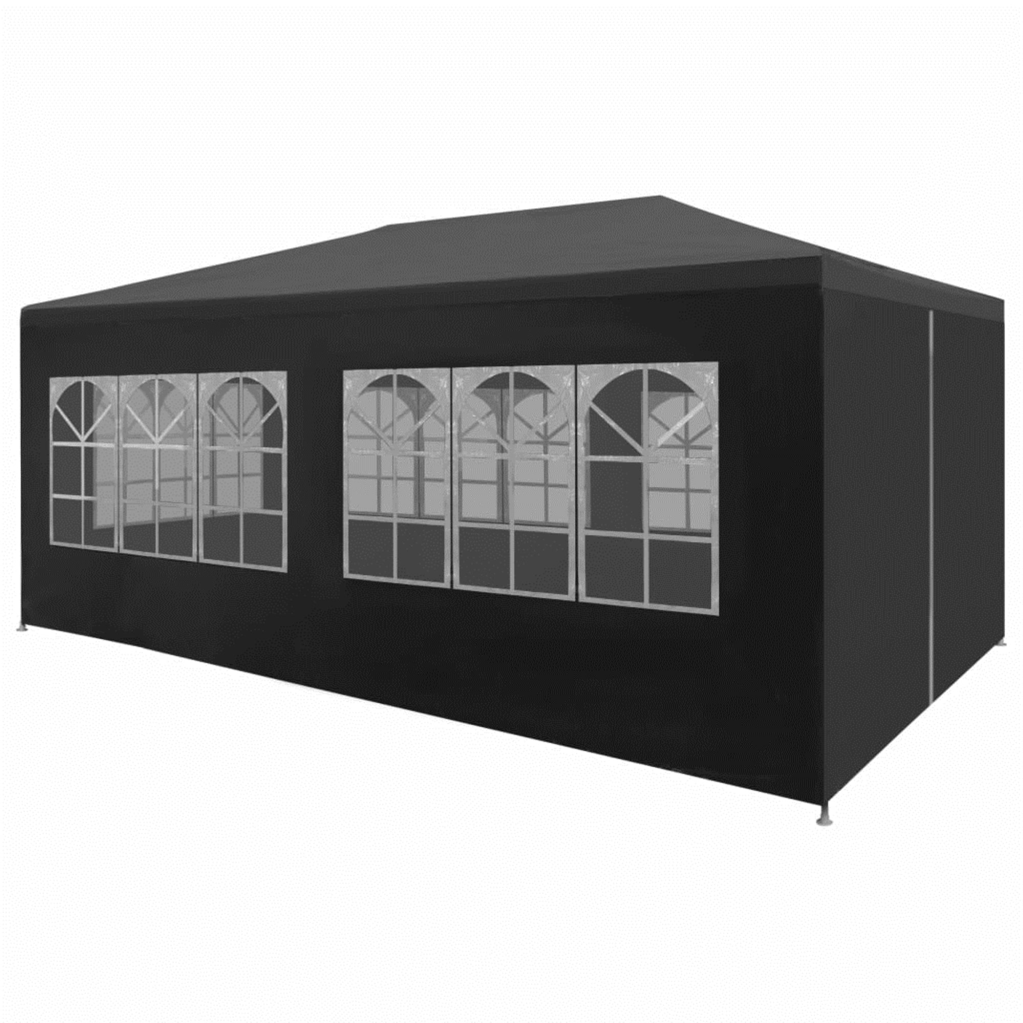 Anthracite Polyethylene and Steel Outdoor Party Tent 19.7' x 9.8'