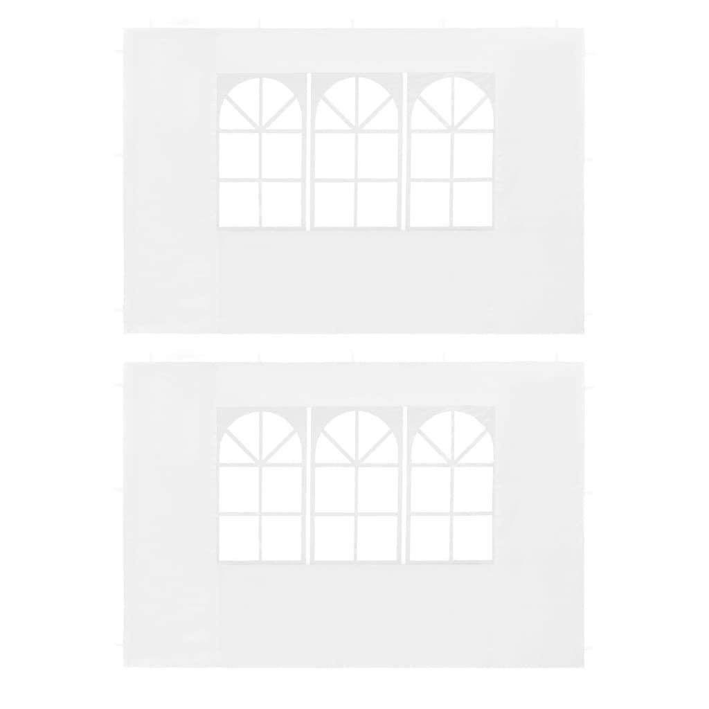 vidaXL Party Tent Sidewall 2 Pcs Pavilion Canopy Sidewall with Windows