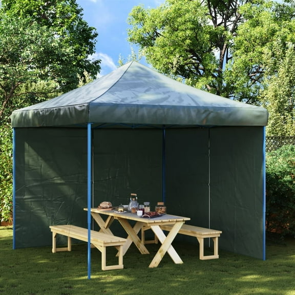 vidaXL Party Tent Sidewall Green Polyethylene 118.1x118.1x76.8 in
