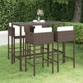 thumbnail image 1 of vidaXL Patio Bar Set 3/5/7 Piece Multi Colors 27.6"x27.6"/51.2"x23.6"x43.3", 1 of 32