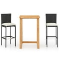 thumbnail image 1 of vidaXL Patio Bar Set Bar Table and Stools Patio Furniture Set with Cushions, 1 of 38