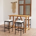 thumbnail image 1 of vidaXL Patio Bar Set Bar Table and Stools Patio Furniture Set with Cushions, 1 of 12
