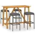 thumbnail image 1 of vidaXL Patio Bar Set Bar Table and Stools Patio Furniture Set with Cushions, 1 of 52