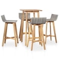 thumbnail image 1 of vidaXL Patio Bar Set Patio Furniture Set Table and Stools Solid Acacia Wood, 1 of 16