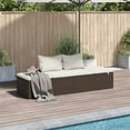 thumbnail image 1 of vidaXL Patio Bed Outdoor Daybed Sofa Lounge Chair Patio Furniture Poly Rattan, 1 of 6
