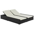 thumbnail image 1 of vidaXL Patio Bed Outdoor Wicker Daybed Double Chaise Lounge Bed Poly Rattan, 1 of 4