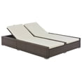 thumbnail image 1 of vidaXL Patio Bed Outdoor Wicker Daybed Double Chaise Lounge Bed Poly Rattan, 1 of 4