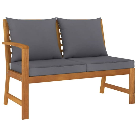 vidaXL Garden Bench Dark Grey Solid Acacia wood Medium Garden Bench