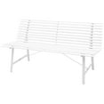 thumbnail image 1 of vidaXL Patio Bench 59" Steel White, 1 of 3