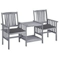 thumbnail image 1 of vidaXL Patio Bistro Set Table and Chairs Conversation Set Solid Acacia Wood, 1 of 7
