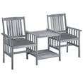 thumbnail image 1 of vidaXL Patio Bistro Set Table and Chairs Conversation Set Solid Acacia Wood, 1 of 11