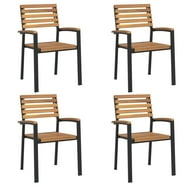 Wade Logan® Arjay 24\ Wide Solid Acacia Wood Outdoor Dining Chair with Water-Resistant Cushions, Natural Finish, Weather-Resistant Hardwood, Ideal for Patio and Garden & Reviews Wade Logan® Arjay 24\ Wide Solid Acacia Wood Outdoor Dining Chair with Water-Resistant Cushions, Natural Finish, Weather-Resistant Hardwood, Ideal for Patio and Garden & Reviews
