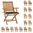 thumbnail image 1 of vidaXL Patio Chairs 2 pcs with Anthracite Cushions Solid Teak Wood, 1 of 107
