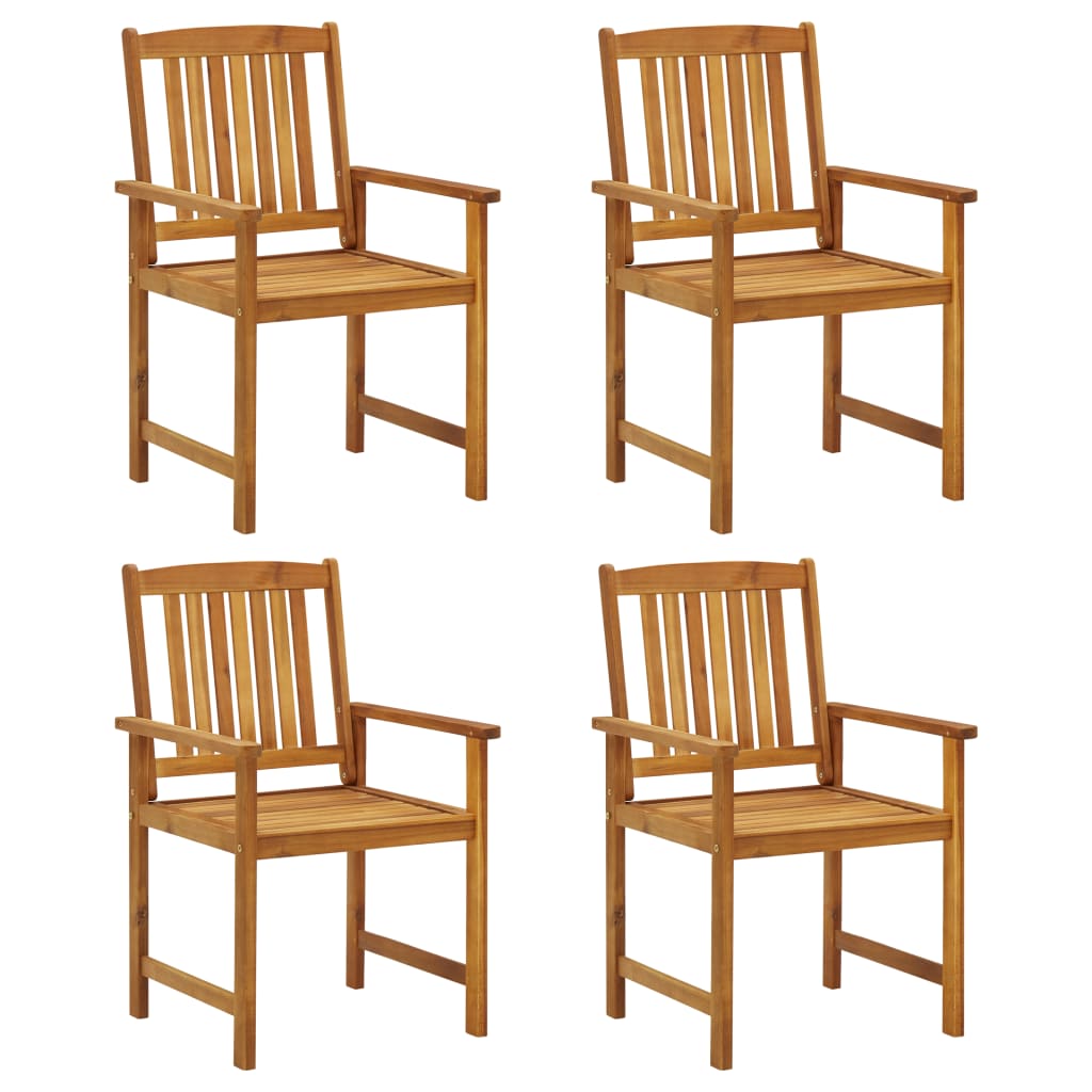 vidaXL Patio Chairs Outdoor Dining Chair for Deck Garden Solid Wood Acacia - image 1 of 16