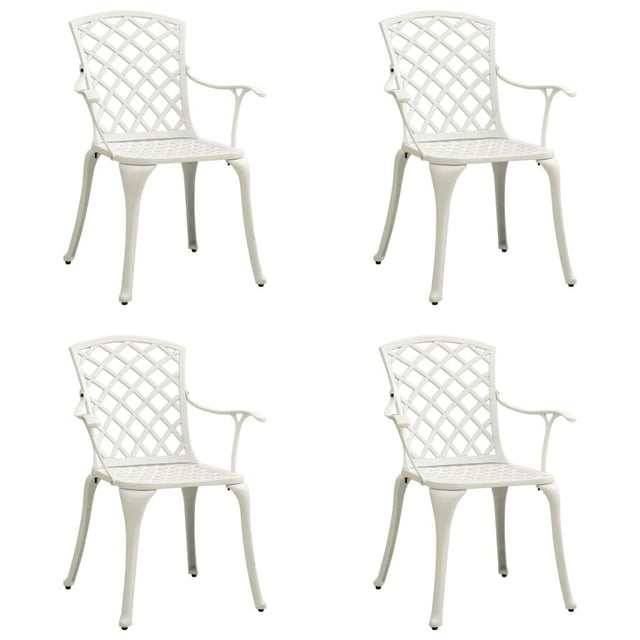 vidaXL Patio Chairs Patio Furniture for Garden Porch Backyard Cast Aluminum