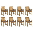 thumbnail image 1 of vidaXL Patio Chairs Outdoor Patio Dining Chair with Cushions Solid Wood Acacia, 1 of 9