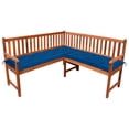 thumbnail image 1 of vidaXL Patio Corner Bench with Cushions 59.1'' Solid Acacia Wood, 1 of 88