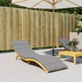thumbnail image 1 of vidaXL Sun Lounger Cushion Grey, 1 of 6