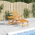 thumbnail image 1 of vidaXL Patio Deck Chair with Footrest and Table Solid Wood Acacia, 1 of 12