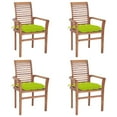 thumbnail image 1 of vidaXL Patio Dining Chairs Wooden Accent Chair with Cushions Solid Wood Teak, 1 of 11