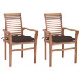 thumbnail image 1 of vidaXL Patio Dining Chairs Wooden Accent Chair with Cushions Solid Wood Teak, 1 of 94
