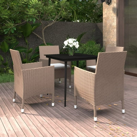 vidaXL Patio Dining Set 3/5/7 Piece Multi Colors 31.5"/55.1" Table Length