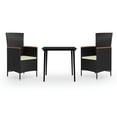 thumbnail image 1 of vidaXL Patio Dining Set 3/5/7 Piece Multi Colors 31.5"/55.1" Table Length, 1 of 34