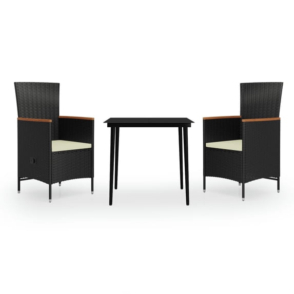 vidaXL Patio Dining Set 3/5/7 Piece Multi Colors 31.5"/55.1" Table Length