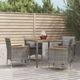thumbnail image 1 of vidaXL Patio Dining Set Set of 4 Gray, 1 of 2
