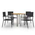thumbnail image 1 of vidaXL Patio Dining Set Dining Table and Chairs Furniture Set Poly Rattan, 1 of 12