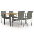 thumbnail image 1 of vidaXL Patio Dining Set Dining Table and Chairs Furniture Set Poly Rattan, 1 of 10