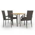 thumbnail image 1 of vidaXL Patio Dining Set Dining Table and Chairs Furniture Set Poly Rattan, 1 of 9