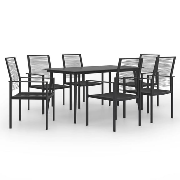 vidaXL Patio Dining Set Garden Outdoor Table and Chair Furniture 5/7 Piece