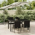 thumbnail image 1 of vidaXL Patio Dining Set Outdoor Conversation Set with Cushions Poly Rattan, 1 of 10