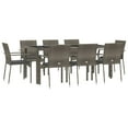 thumbnail image 1 of vidaXL Patio Dining Set Outdoor Conversation Set with Cushions Poly Rattan, 1 of 24