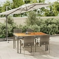 thumbnail image 1 of vidaXL Patio Dining Set Outdoor Conversation Set with Cushions Poly Rattan, 1 of 11