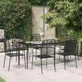 thumbnail image 1 of vidaXL Patio Dining Set Outdoor Dining Set Garden Table and Chair Set Black, 1 of 10