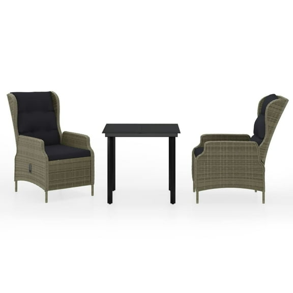 vidaXL Patio Dining Set Outdoor Dining Set Table and Chair Set for Garden