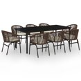 thumbnail image 1 of vidaXL Patio Dining Set Outdoor Dining Set Table and Chair Set for Garden, 1 of 37