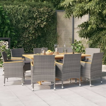 vidaXL Patio Dining Set Outdoor Dining Set Table and Chair Set for Garden