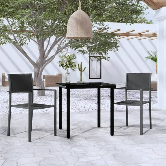 vidaXL Patio Dining Set Outdoor Dining Set Table and Chair Set for Garden
