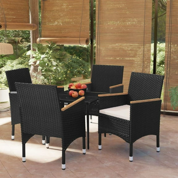 vidaXL Patio Dining Set Outdoor Dining Set Table and Chair Set for Garden