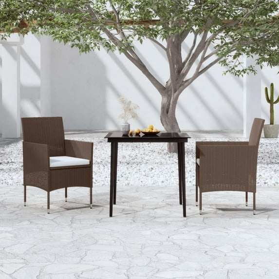vidaXL Patio Dining Set Outdoor Dining Set Table and Chair Set for Garden