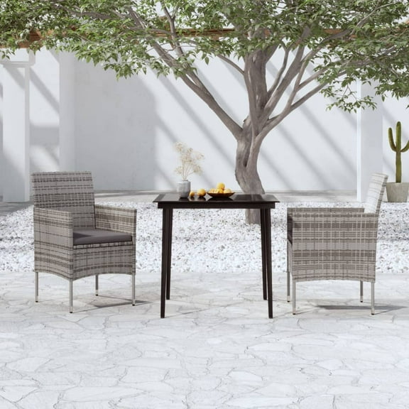 vidaXL Patio Dining Set Outdoor Dining Set Table and Chair Set for Garden