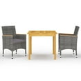 thumbnail image 1 of vidaXL Patio Dining Set Outdoor Dining Table and Chairs Patio Conversation Set, 1 of 3