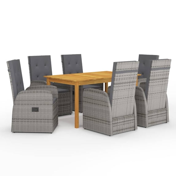 vidaXL Patio Dining Set Outdoor Dining Table and Chairs Patio Conversation Set