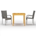 thumbnail image 1 of vidaXL Patio Dining Set Outdoor Dining Table and Chairs Patio Conversation Set, 1 of 34