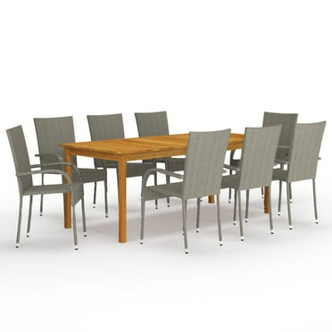 vidaXL Patio Dining Set Outdoor Dining Table and Chairs Patio Conversation Set